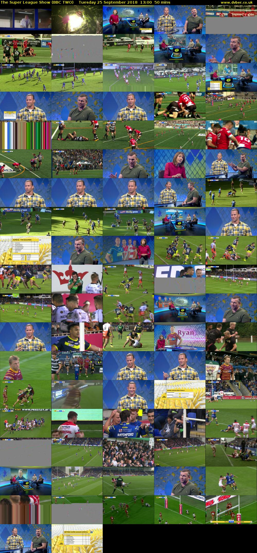 The Super League Show (BBC TWO) Tuesday 25 September 2018 13:00 - 13:50