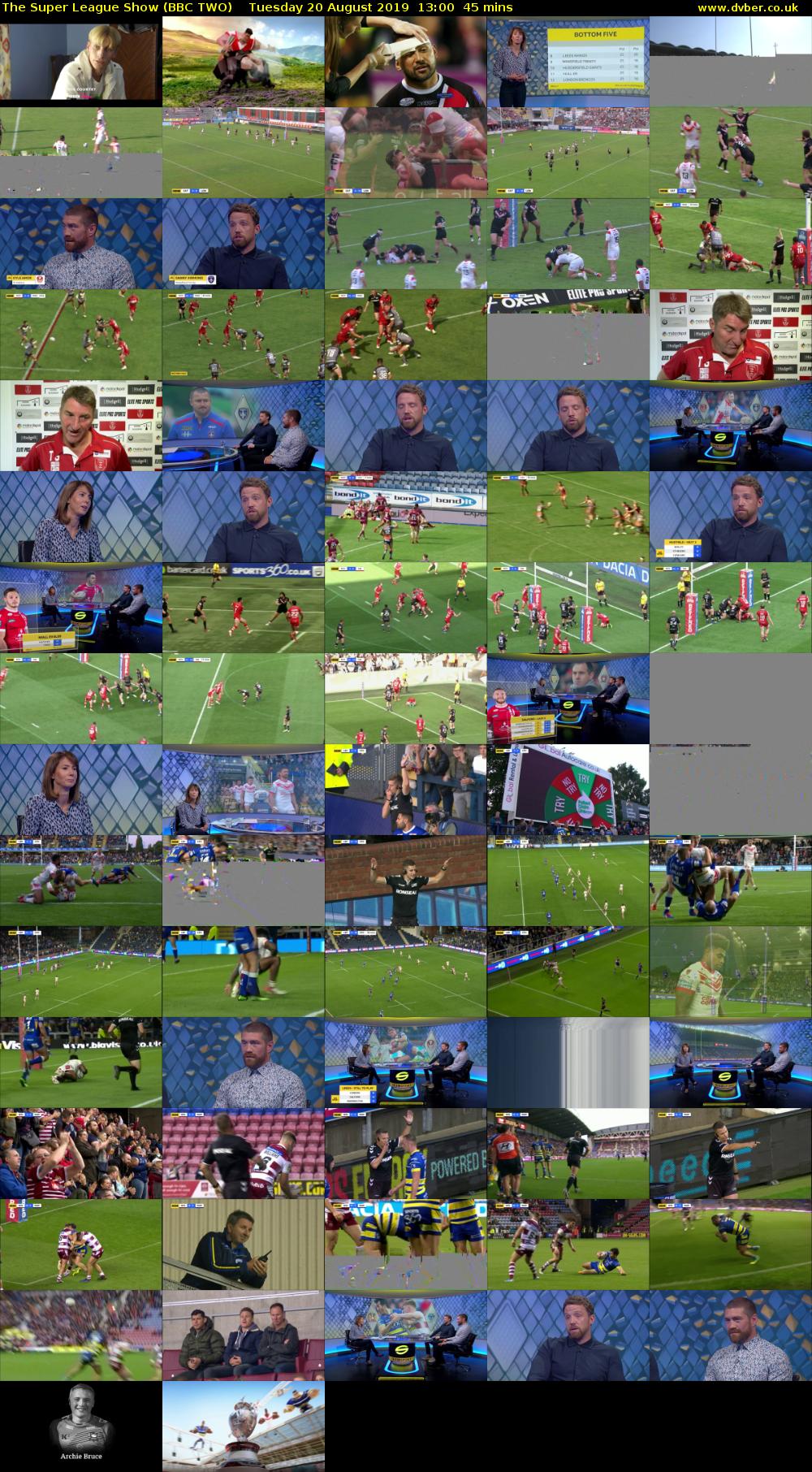 The Super League Show (BBC TWO) Tuesday 20 August 2019 13:00 - 13:45