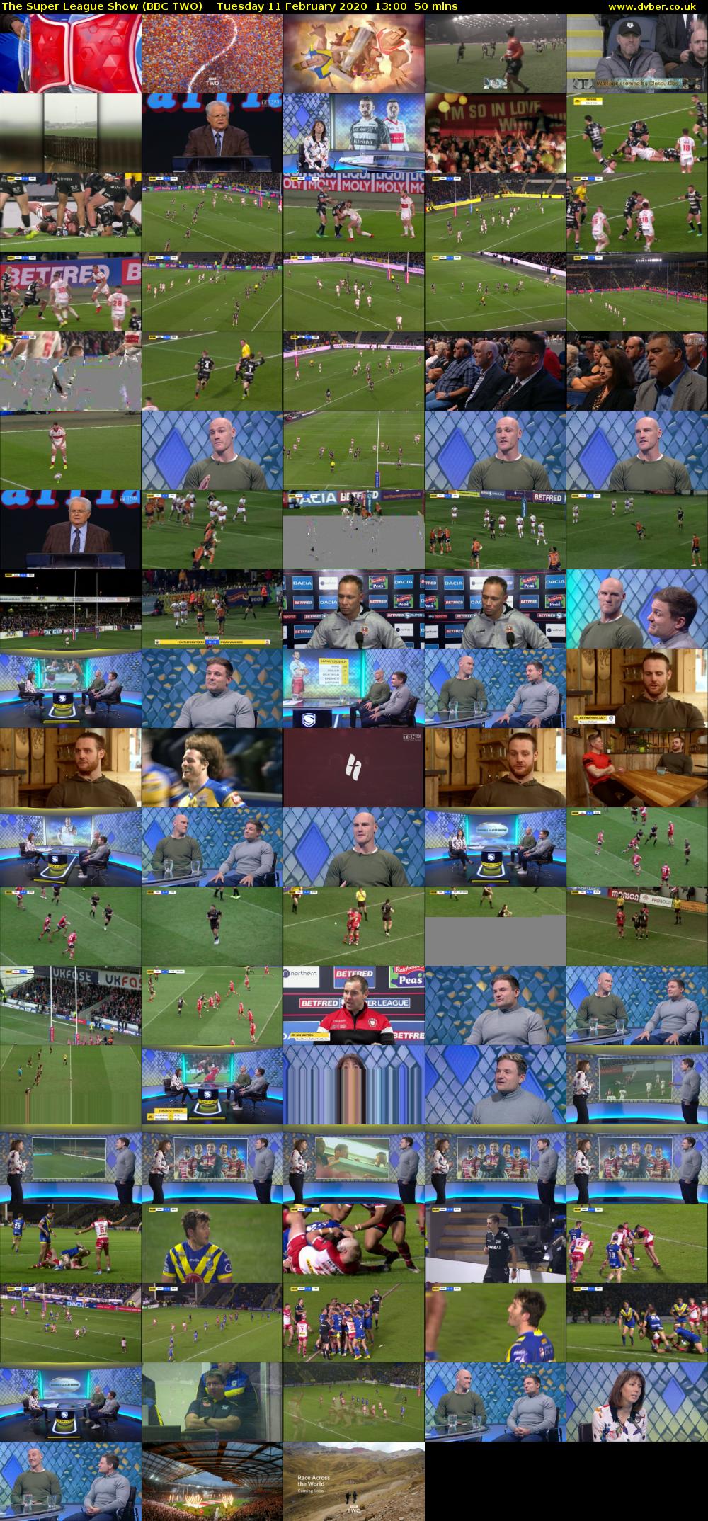 The Super League Show (BBC TWO) Tuesday 11 February 2020 13:00 - 13:50