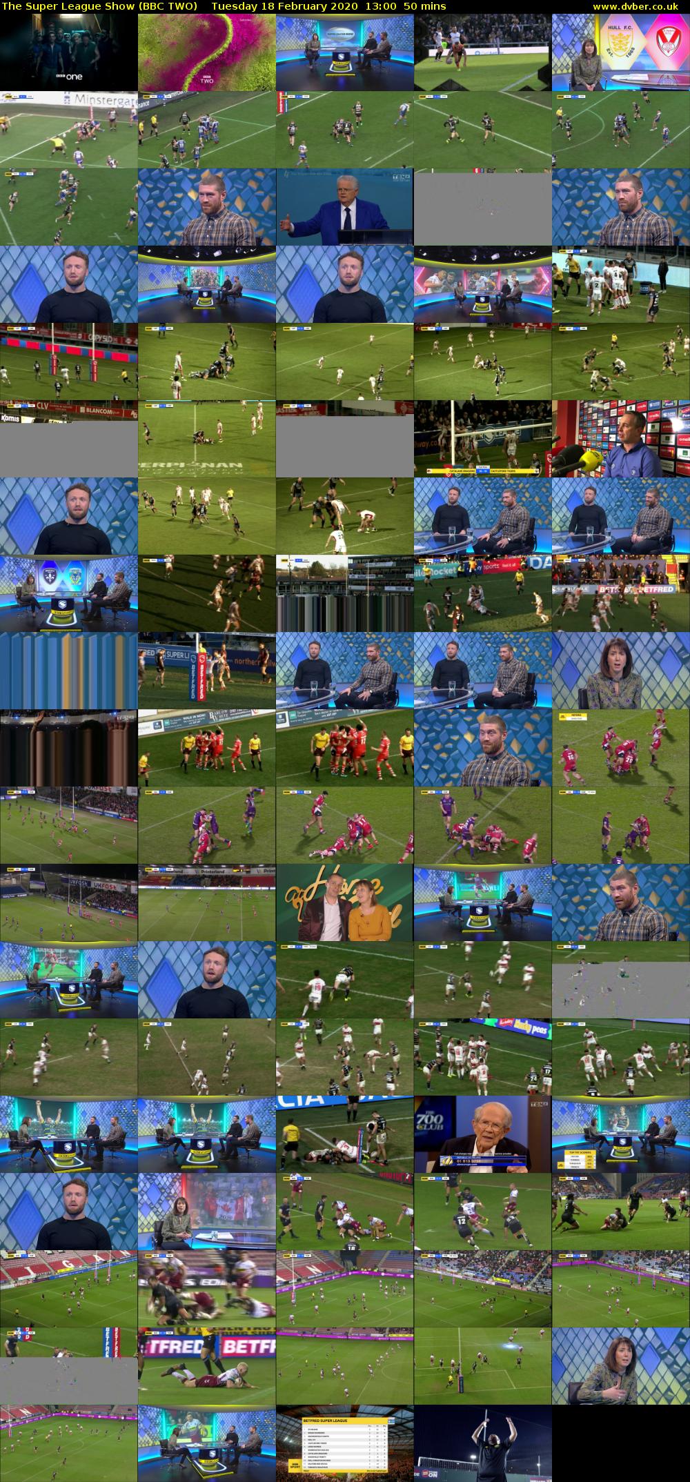 The Super League Show (BBC TWO) Tuesday 18 February 2020 13:00 - 13:50