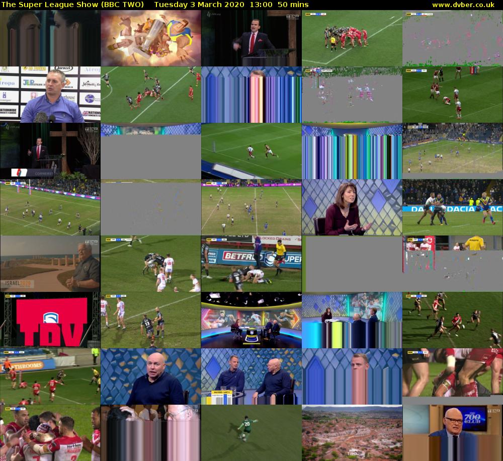 The Super League Show (BBC TWO) Tuesday 3 March 2020 13:00 - 13:50