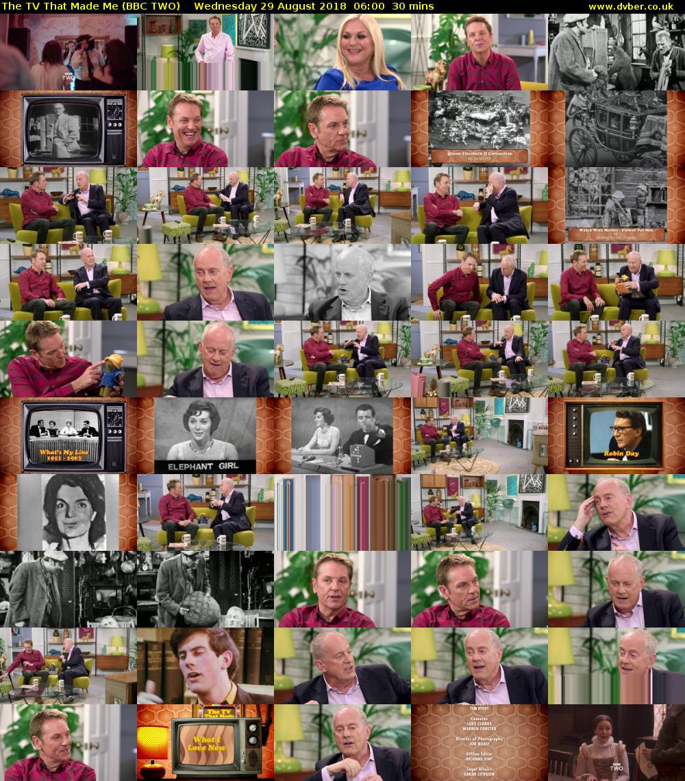 The TV That Made Me (BBC TWO) Wednesday 29 August 2018 06:00 - 06:30