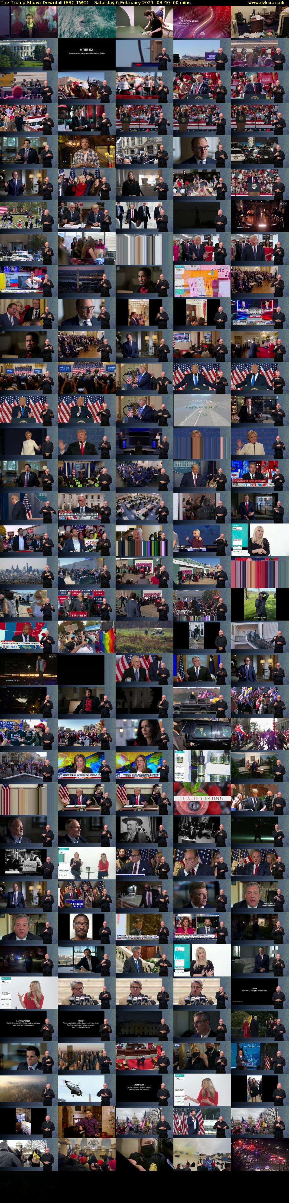 The Trump Show: Downfall (BBC TWO) Saturday 6 February 2021 03:40 - 04:40
