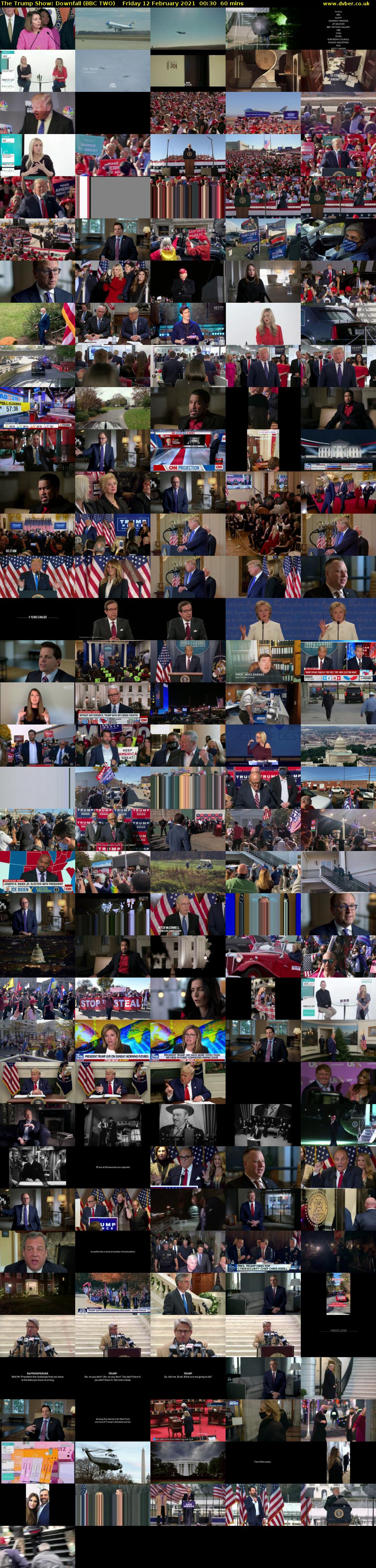 The Trump Show: Downfall (BBC TWO) Friday 12 February 2021 00:30 - 01:30