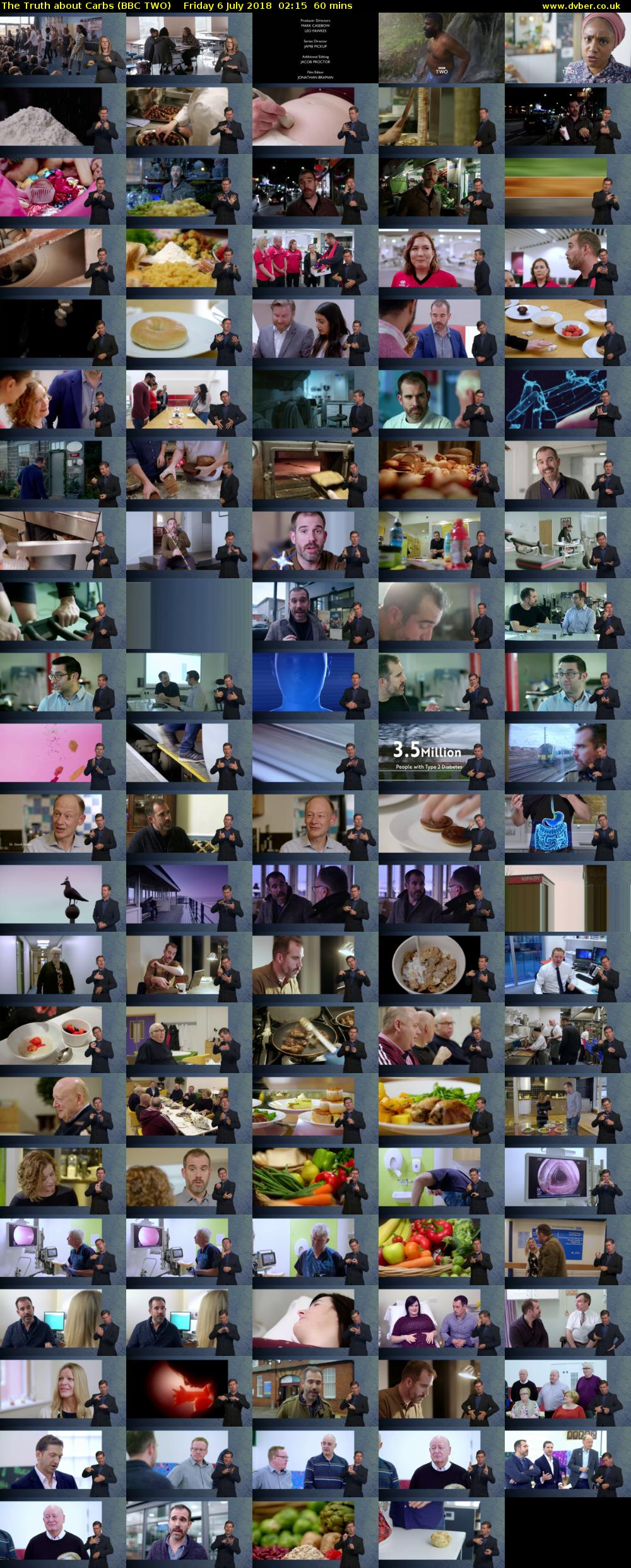 The Truth about Carbs (BBC TWO) Friday 6 July 2018 02:15 - 03:15