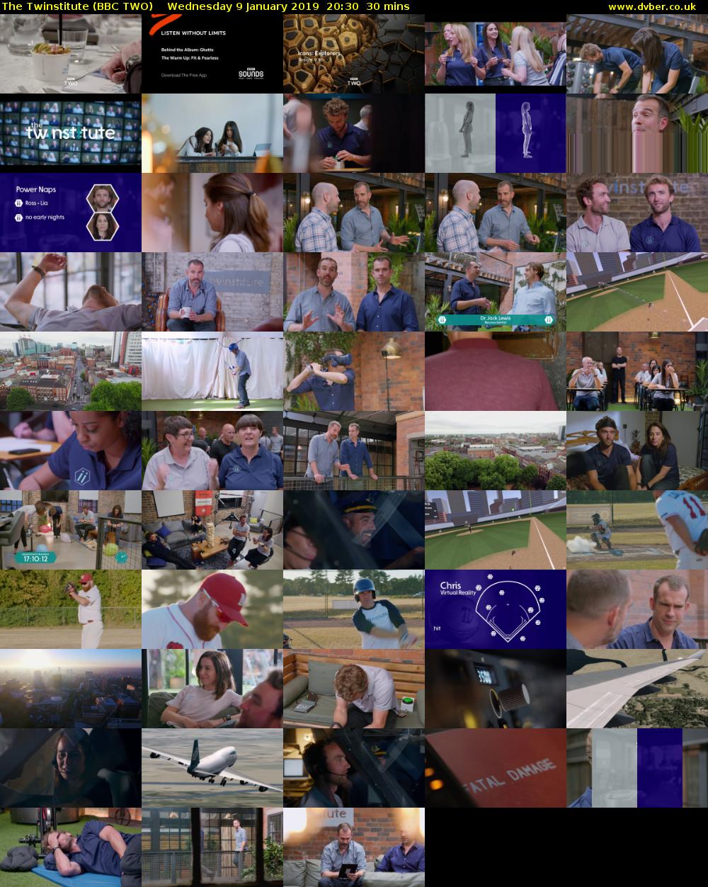 The Twinstitute (BBC TWO) Wednesday 9 January 2019 20:30 - 21:00