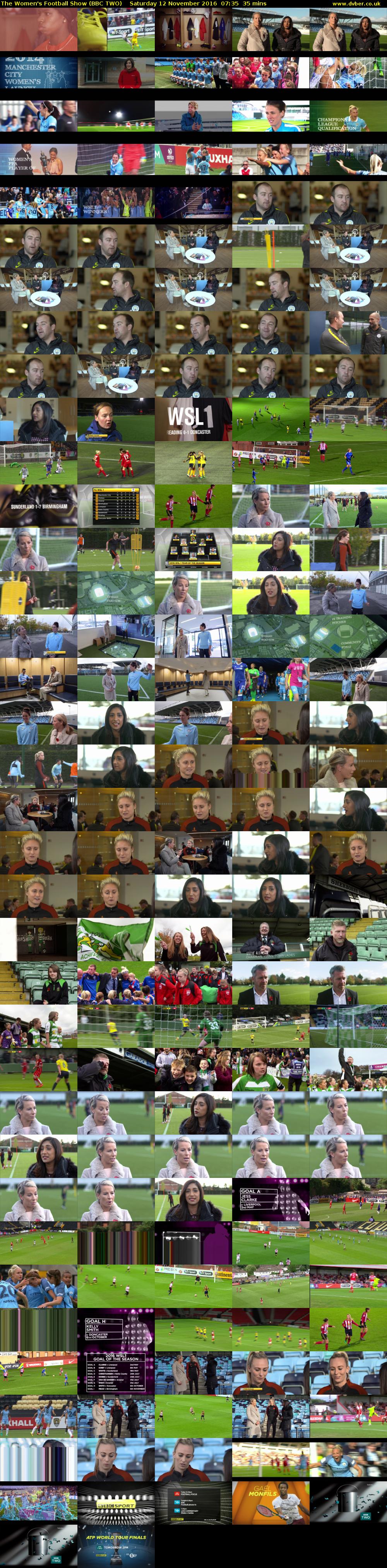 The Women's Football Show (BBC TWO) Saturday 12 November 2016 07:35 - 08:10