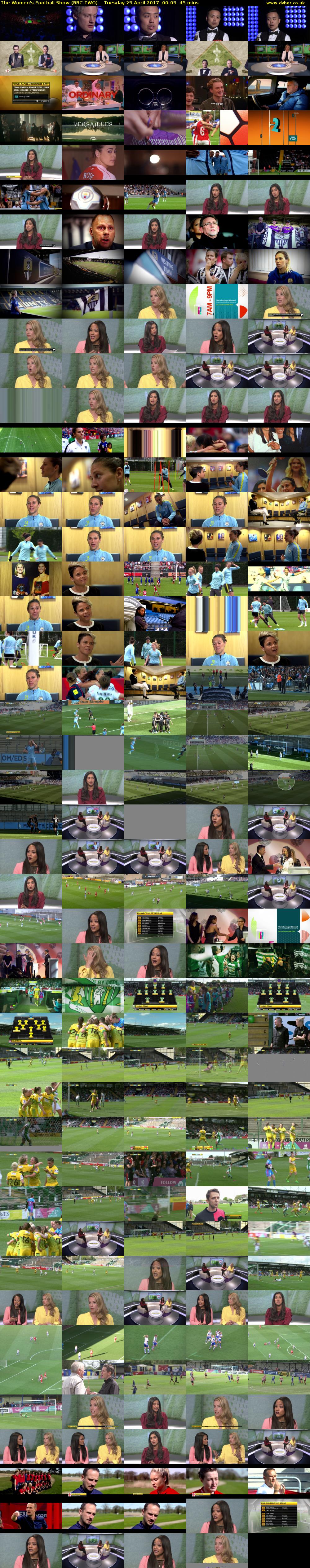 The Women's Football Show (BBC TWO) Tuesday 25 April 2017 00:05 - 00:50