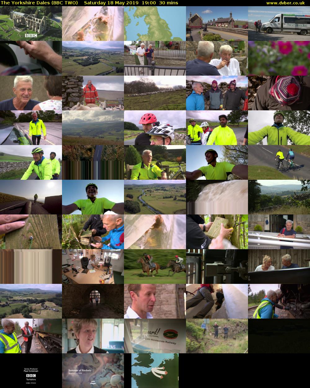The Yorkshire Dales (BBC TWO) Saturday 18 May 2019 19:00 - 19:30