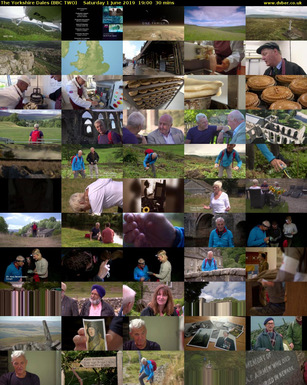 The Yorkshire Dales (BBC TWO) Saturday 1 June 2019 19:00 - 19:30