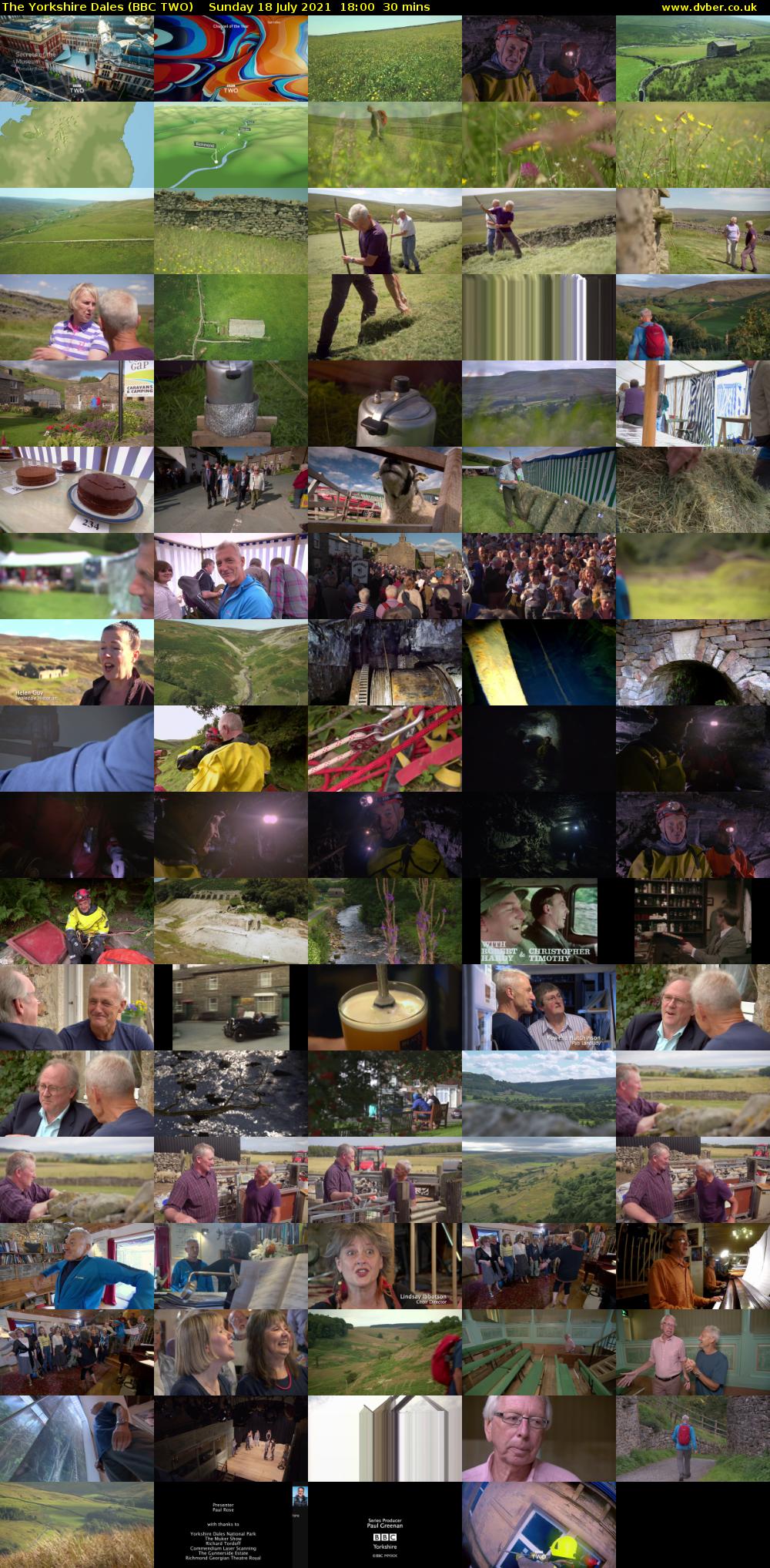 The Yorkshire Dales (BBC TWO) Sunday 18 July 2021 18:00 - 18:30