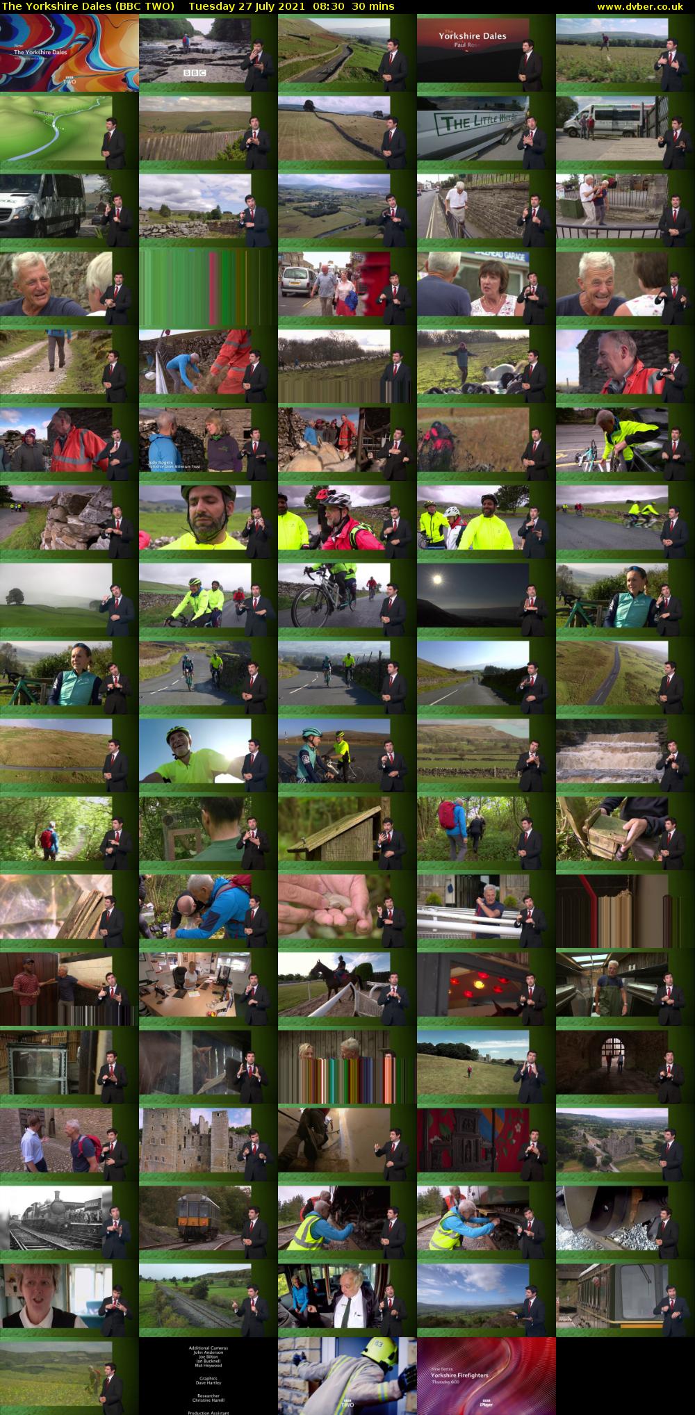 The Yorkshire Dales (BBC TWO) Tuesday 27 July 2021 08:30 - 09:00