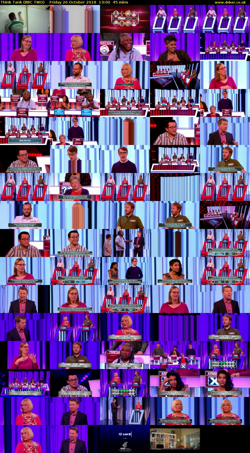 Think Tank (BBC TWO) Friday 26 October 2018 13:00 - 13:45