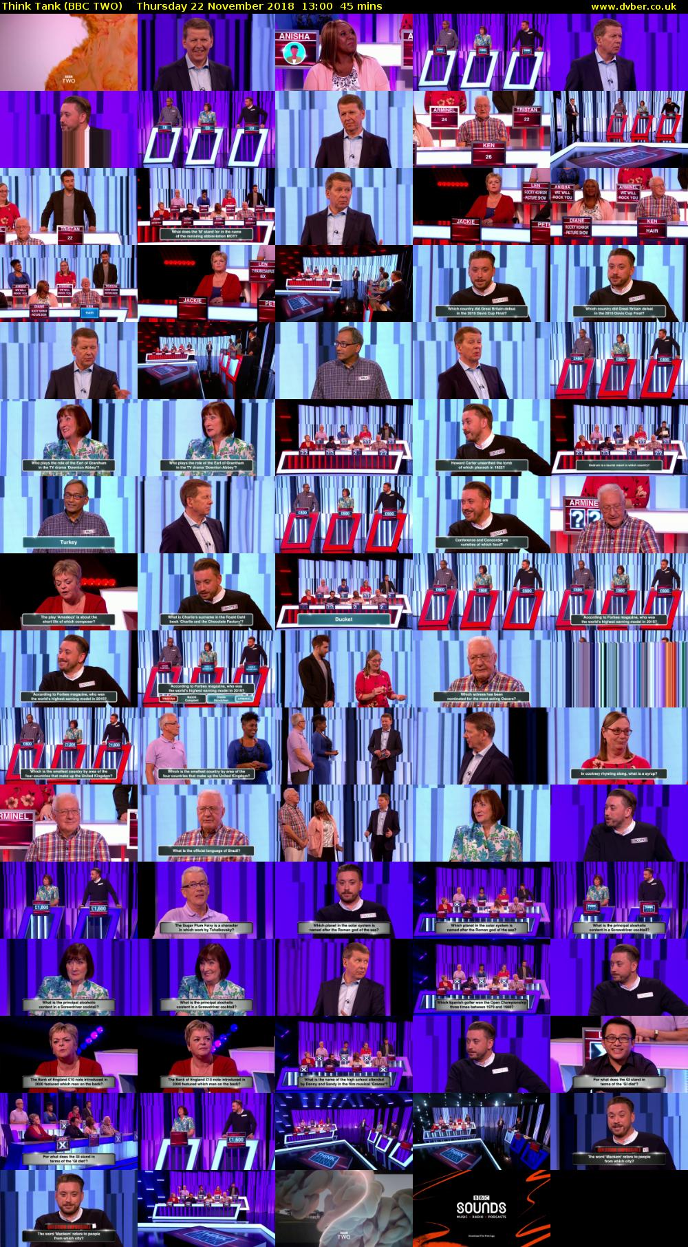 Think Tank (BBC TWO) Thursday 22 November 2018 13:00 - 13:45
