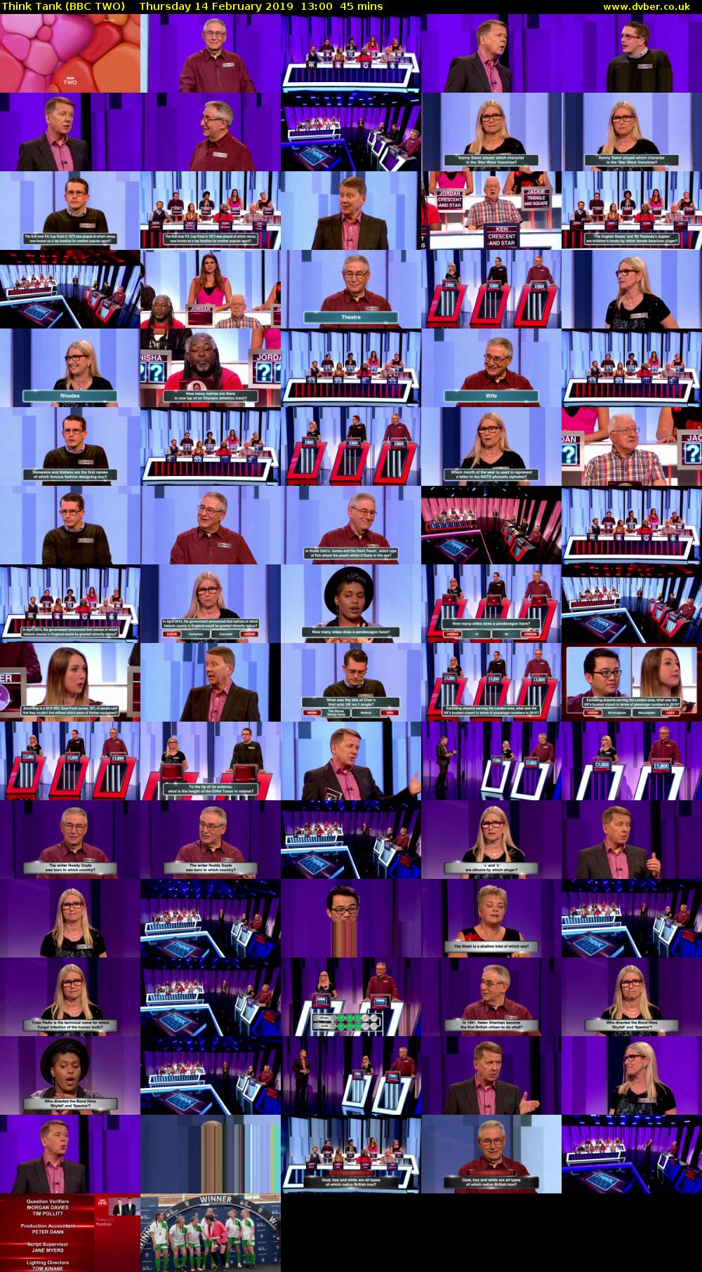 Think Tank (BBC TWO) Thursday 14 February 2019 13:00 - 13:45