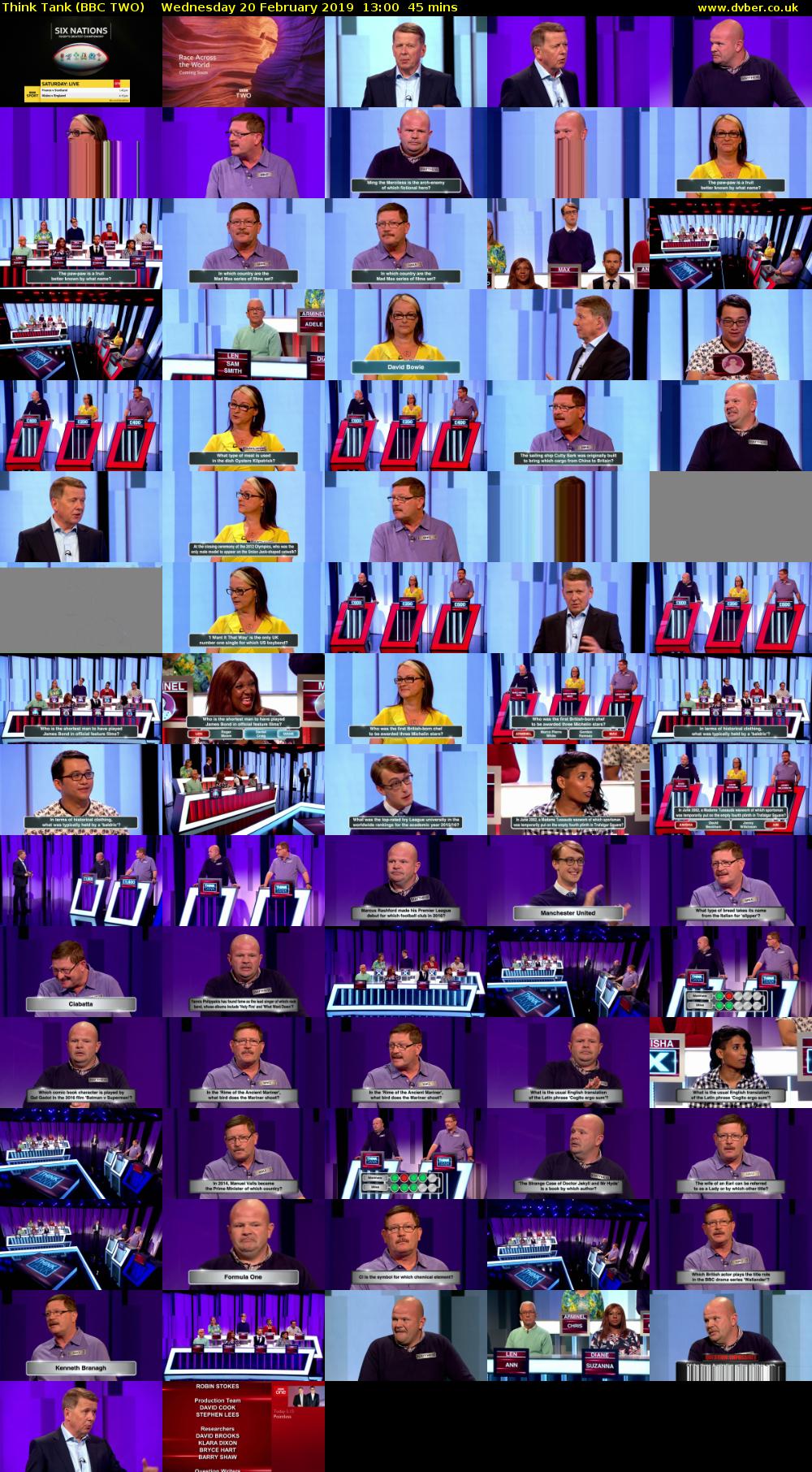 Think Tank (BBC TWO) Wednesday 20 February 2019 13:00 - 13:45