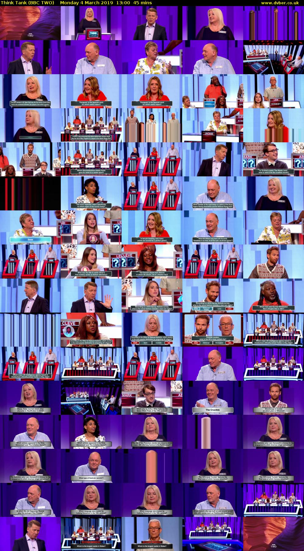 Think Tank (BBC TWO) Monday 4 March 2019 13:00 - 13:45