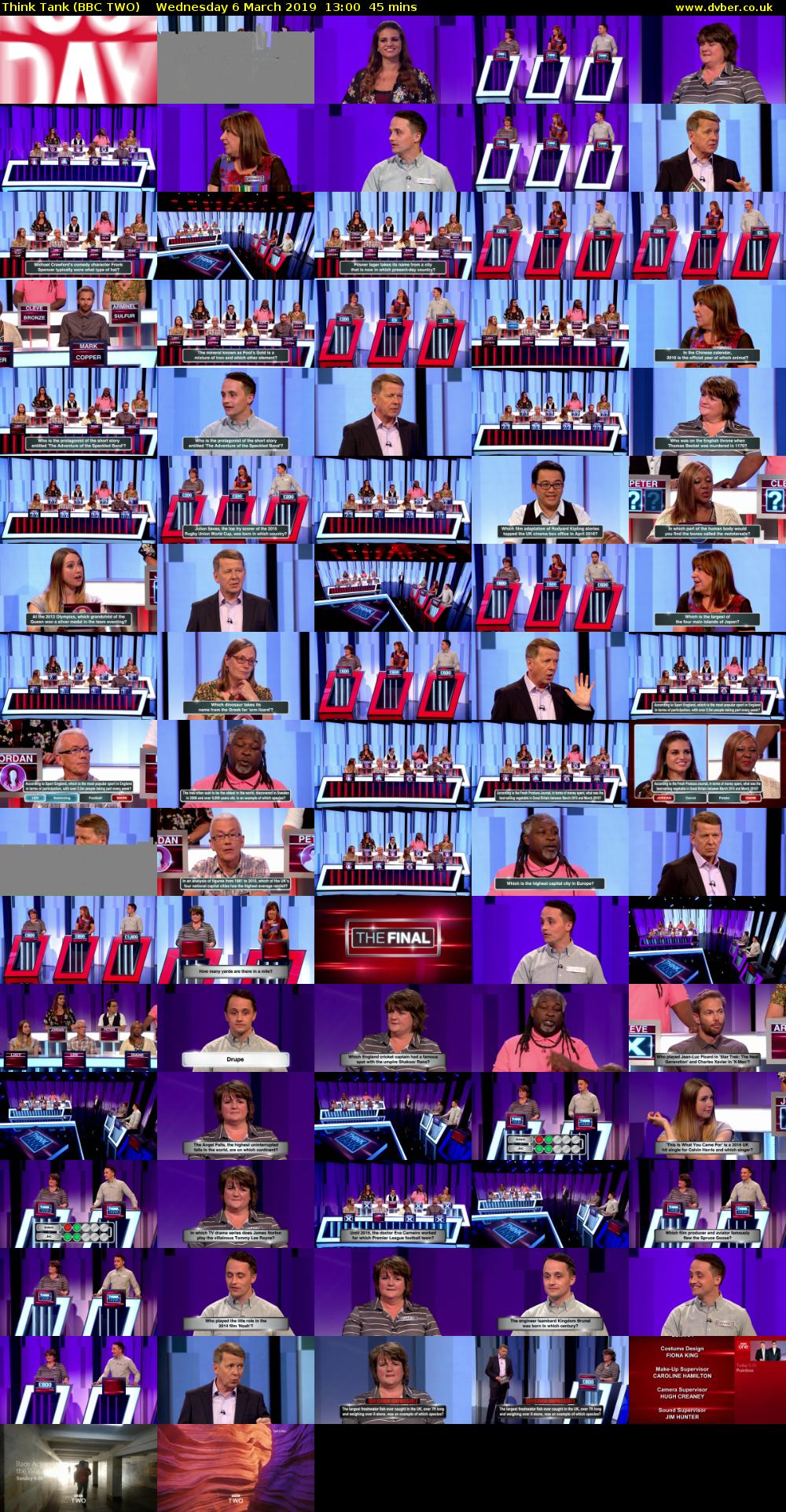 Think Tank (BBC TWO) Wednesday 6 March 2019 13:00 - 13:45