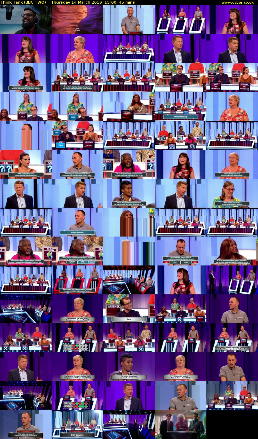 Think Tank (BBC TWO) Thursday 14 March 2019 13:00 - 13:45