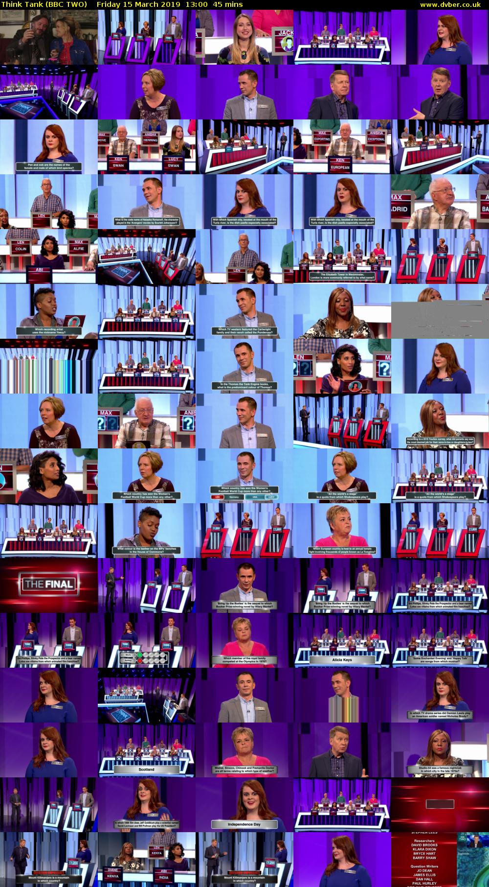 Think Tank (BBC TWO) Friday 15 March 2019 13:00 - 13:45