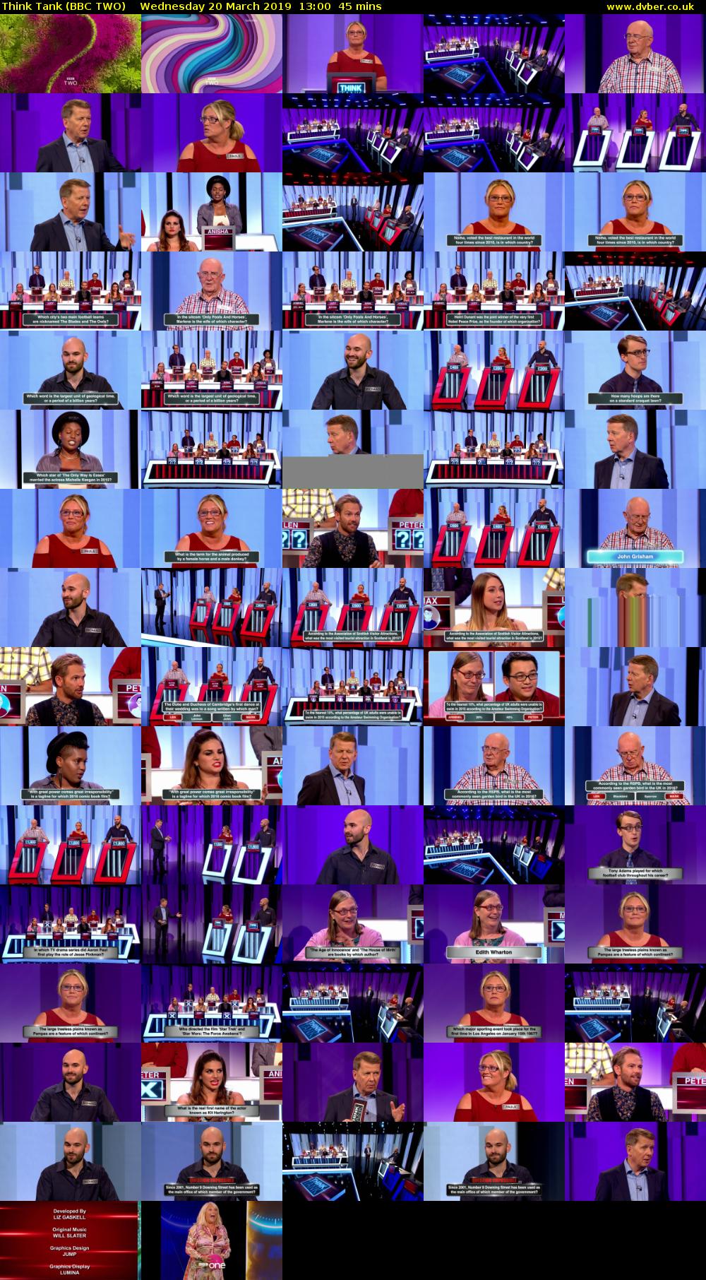 Think Tank (BBC TWO) Wednesday 20 March 2019 13:00 - 13:45