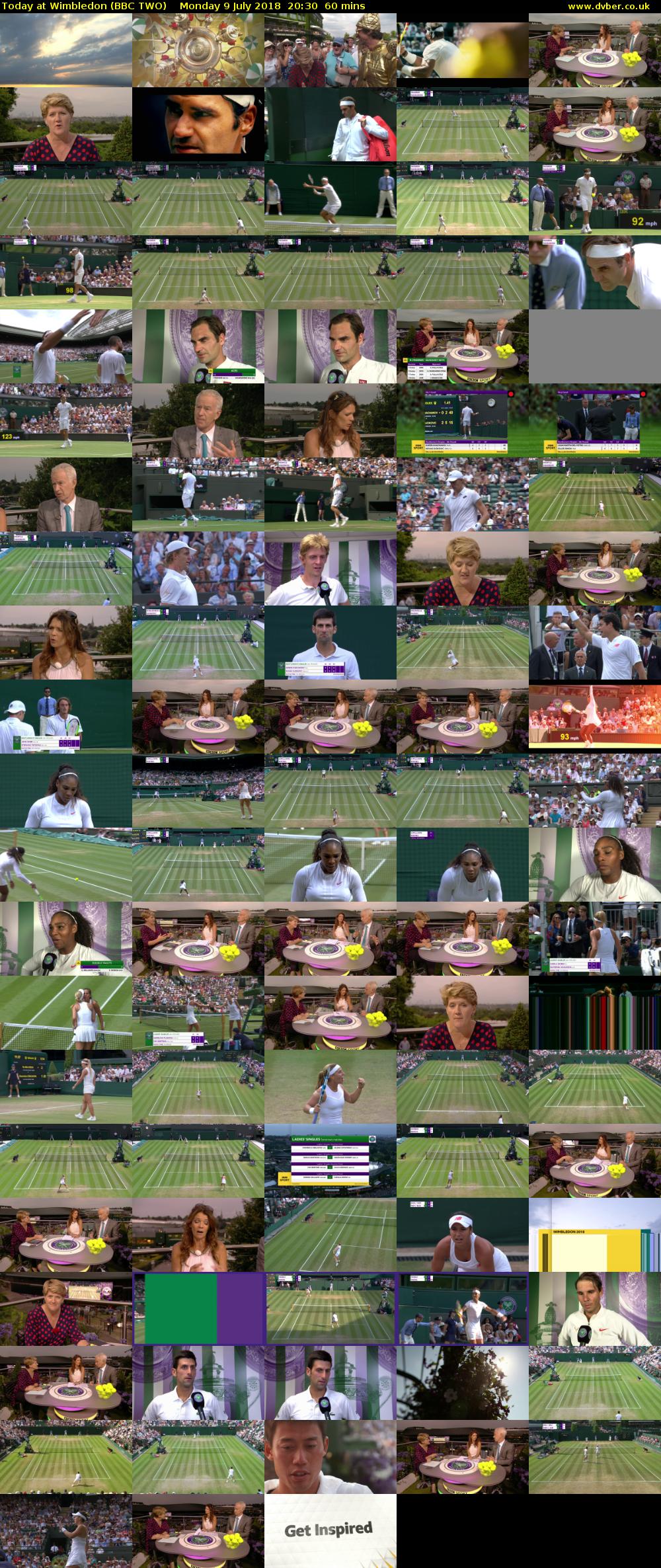 Today at Wimbledon (BBC TWO) Monday 9 July 2018 20:30 - 21:30