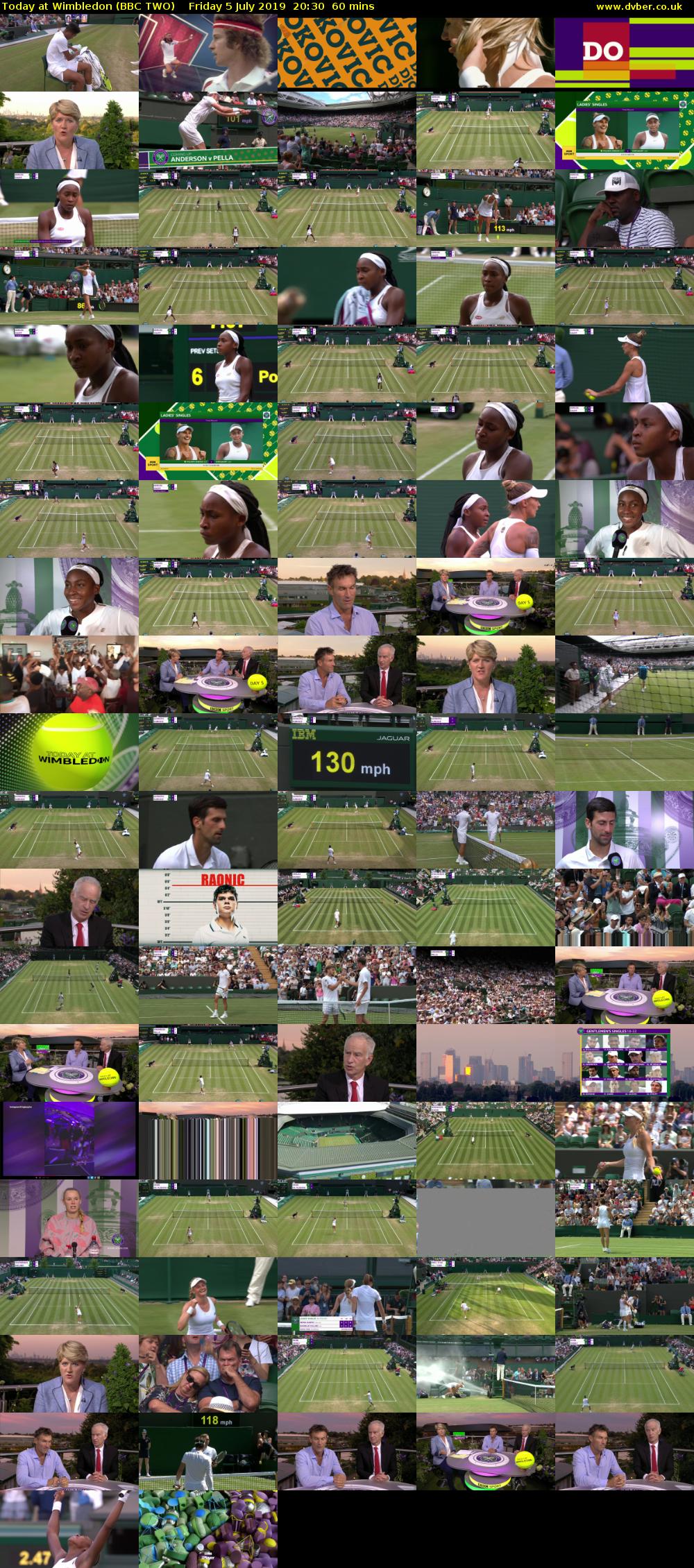 Today at Wimbledon (BBC TWO) Friday 5 July 2019 20:30 - 21:30