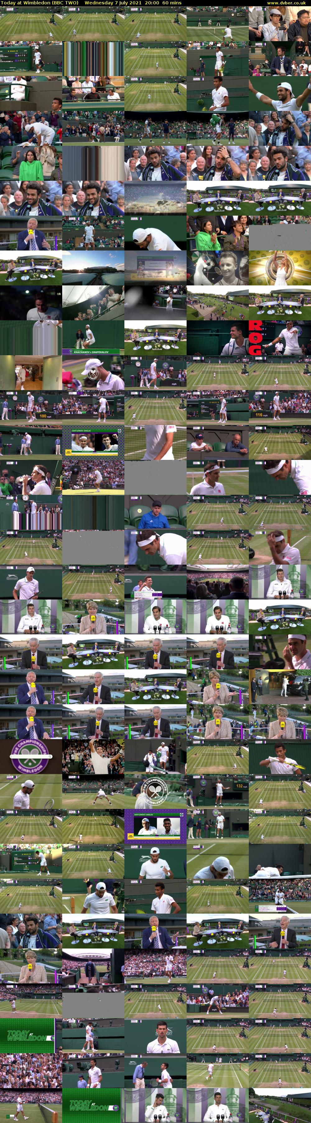 Today at Wimbledon (BBC TWO) Wednesday 7 July 2021 20:00 - 21:00
