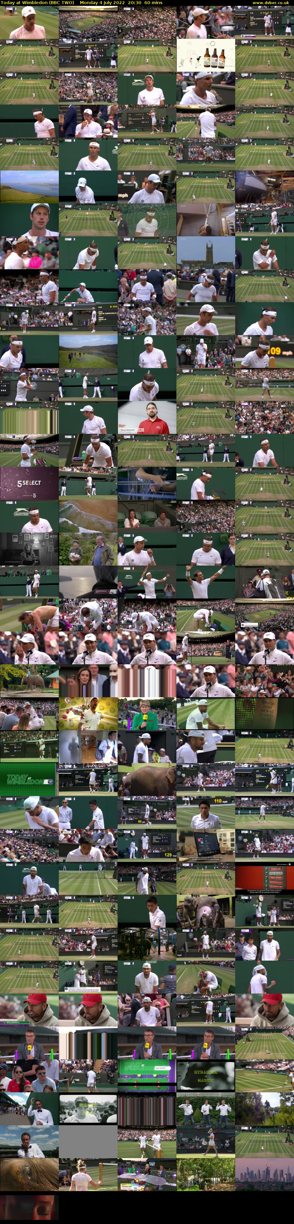 Today at Wimbledon (BBC TWO) Monday 4 July 2022 20:30 - 21:30