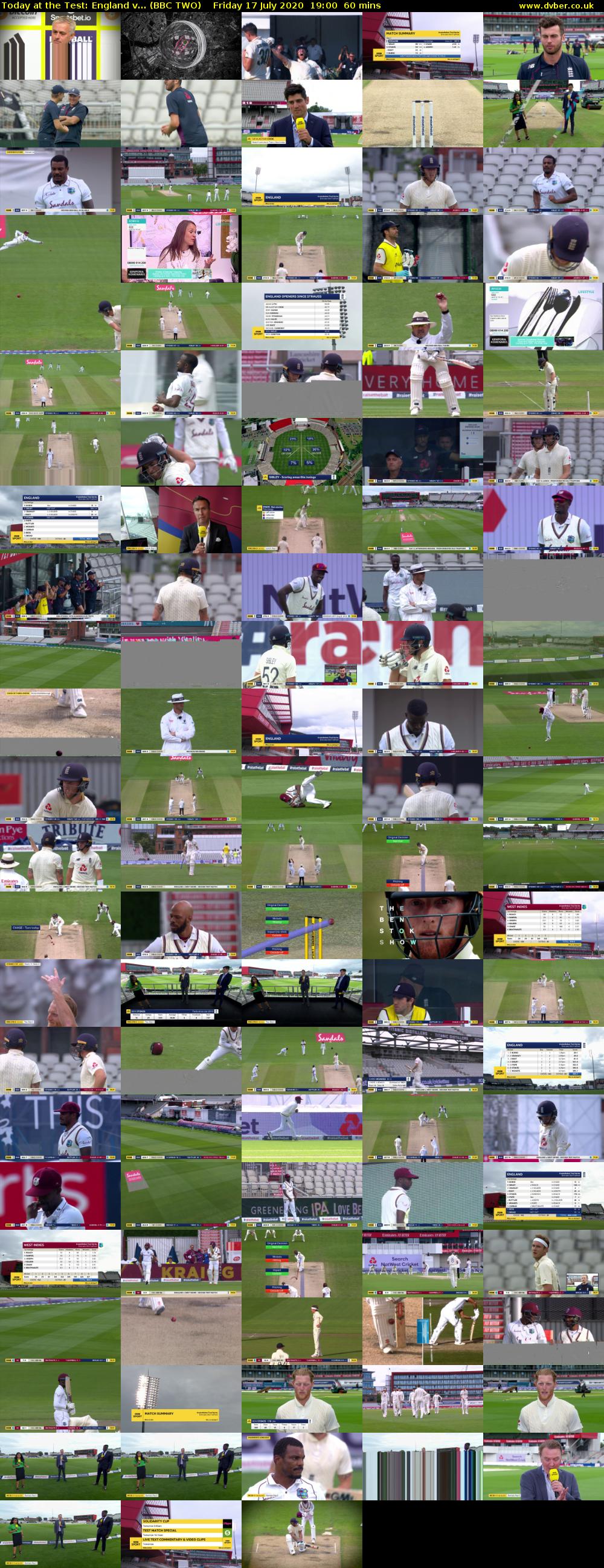 Today at the Test: England v... (BBC TWO) Friday 17 July 2020 19:00 - 20:00