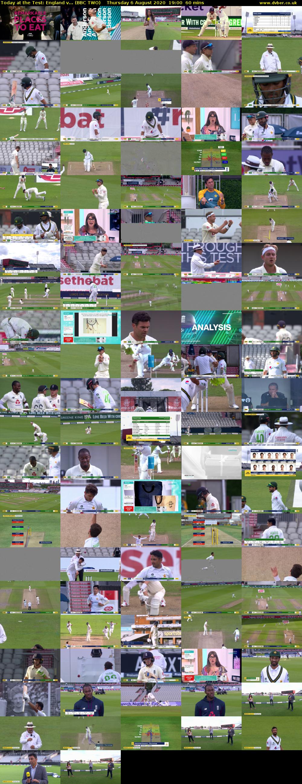 Today at the Test: England v... (BBC TWO) Thursday 6 August 2020 19:00 - 20:00