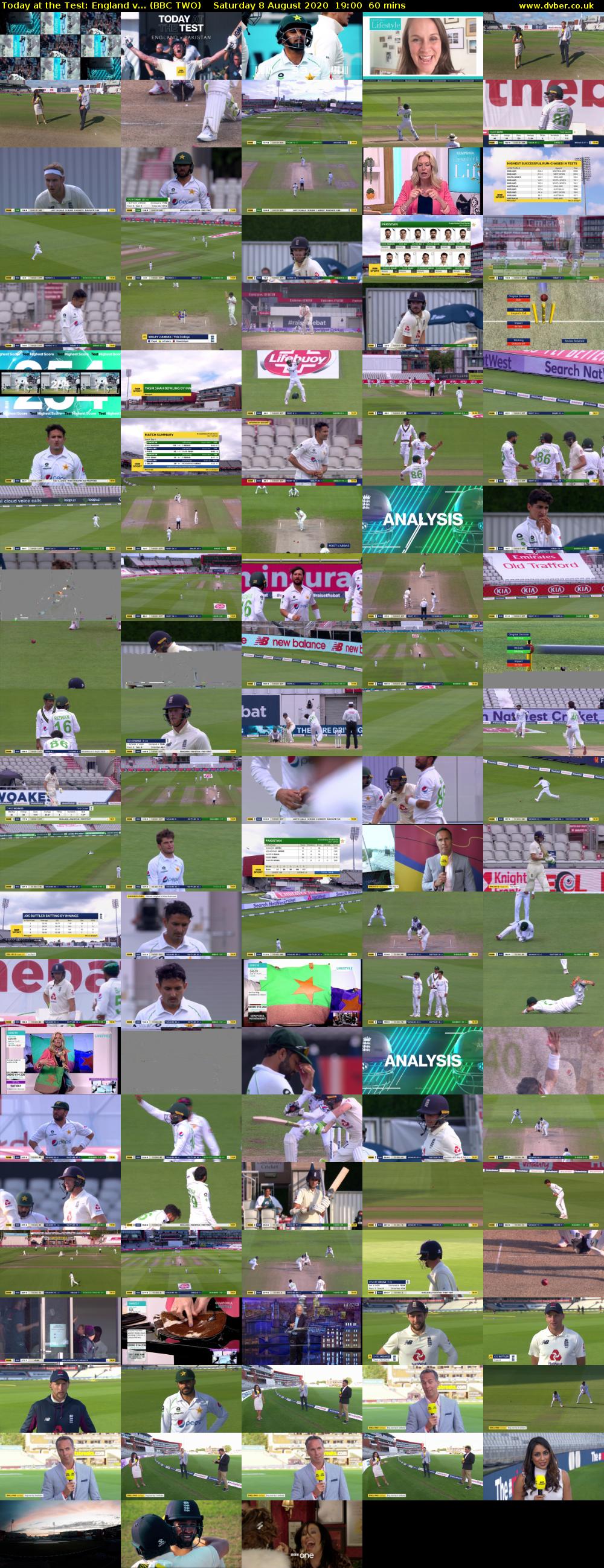 Today at the Test: England v... (BBC TWO) Saturday 8 August 2020 19:00 - 20:00