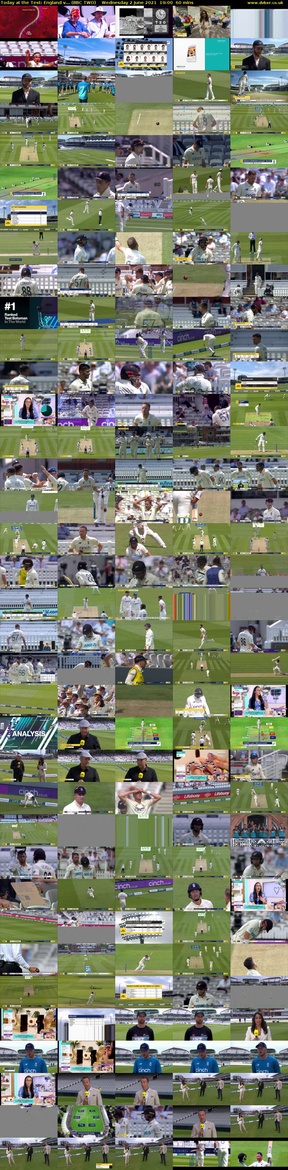 Today at the Test: England v... (BBC TWO) Wednesday 2 June 2021 19:00 - 20:00