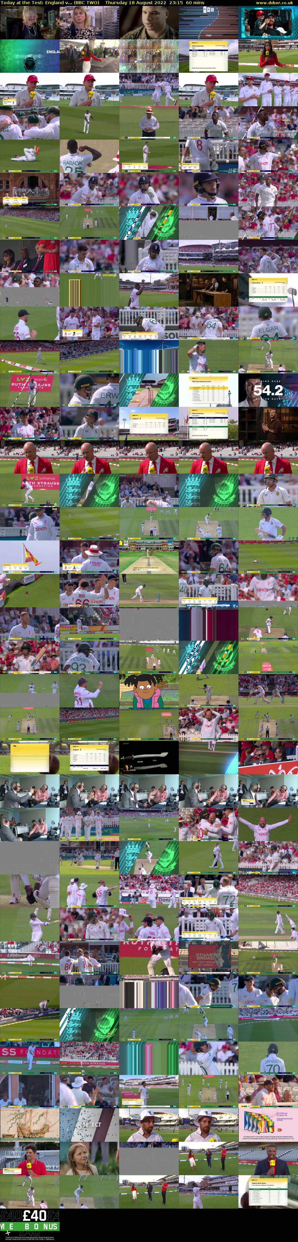 Today at the Test: England v... (BBC TWO) Thursday 18 August 2022 23:15 - 00:15