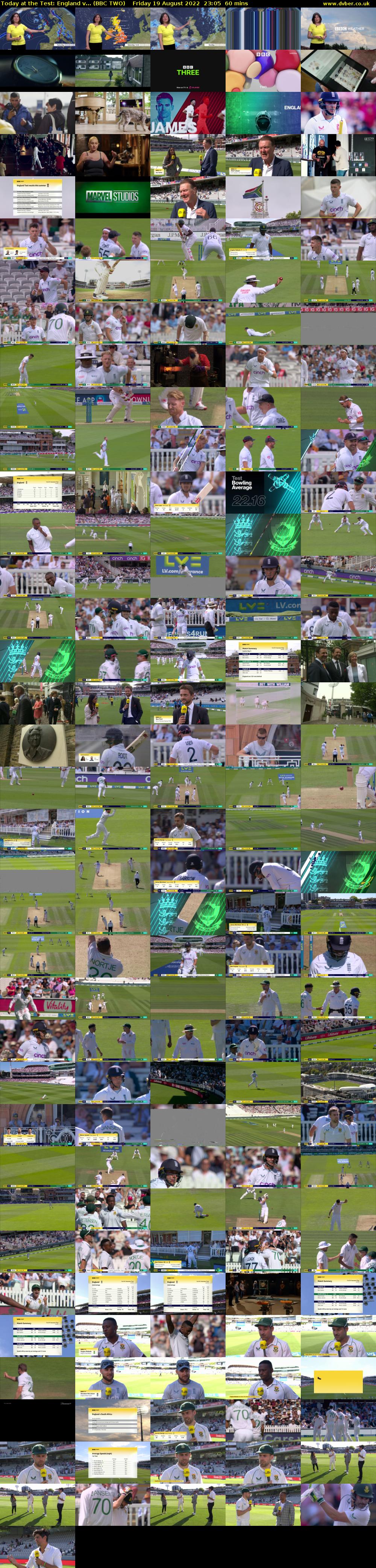 Today at the Test: England v... (BBC TWO) Friday 19 August 2022 23:05 - 00:05