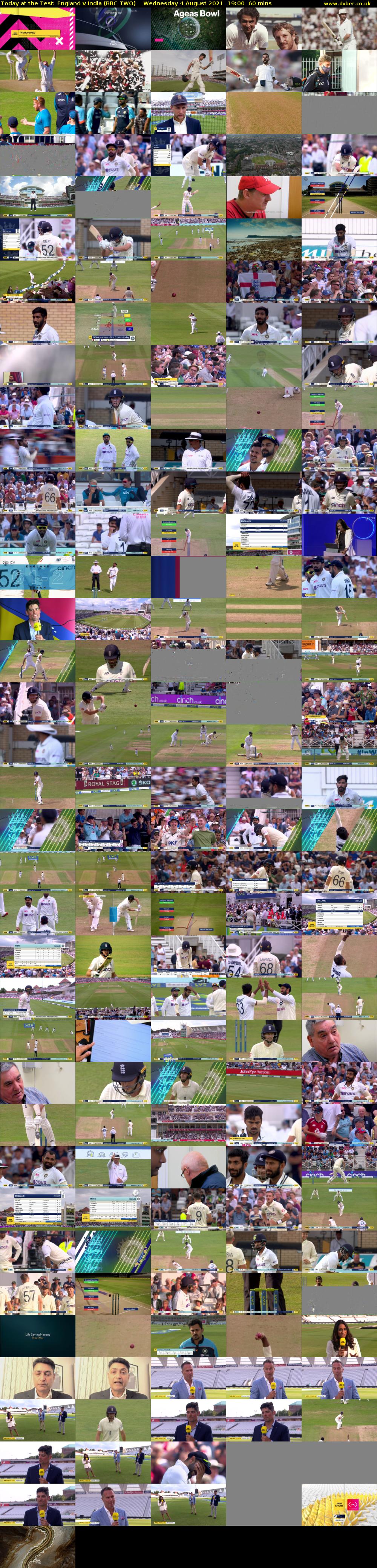 Today at the Test: England v India (BBC TWO) Wednesday 4 August 2021 19:00 - 20:00
