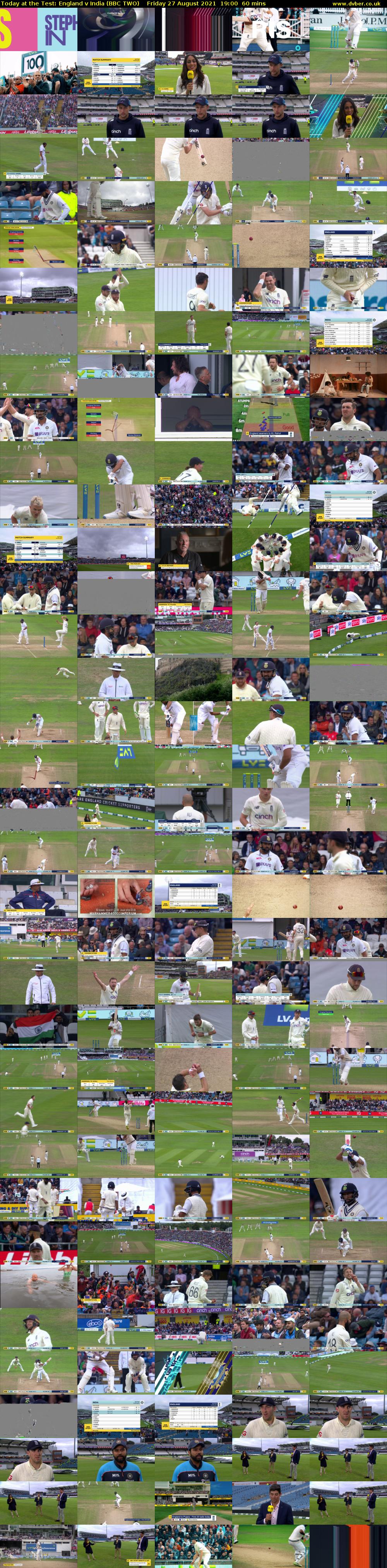 Today at the Test: England v India (BBC TWO) Friday 27 August 2021 19:00 - 20:00
