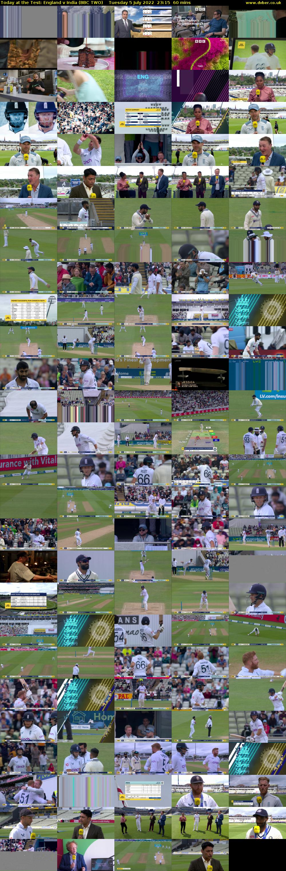 Today at the Test: England v India (BBC TWO) Tuesday 5 July 2022 23:15 - 00:15