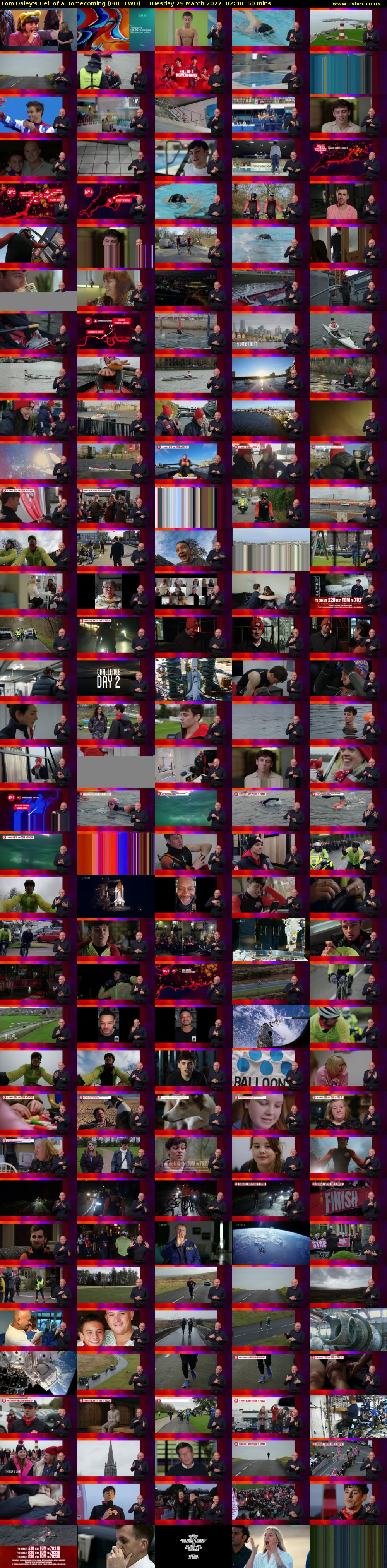 Tom Daley's Hell of a Homecoming (BBC TWO) Tuesday 29 March 2022 02:40 - 03:40