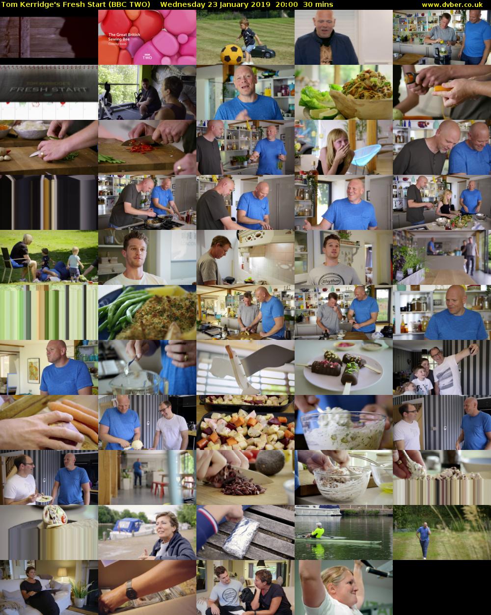 Tom Kerridge's Fresh Start (BBC TWO) Wednesday 23 January 2019 20:00 - 20:30