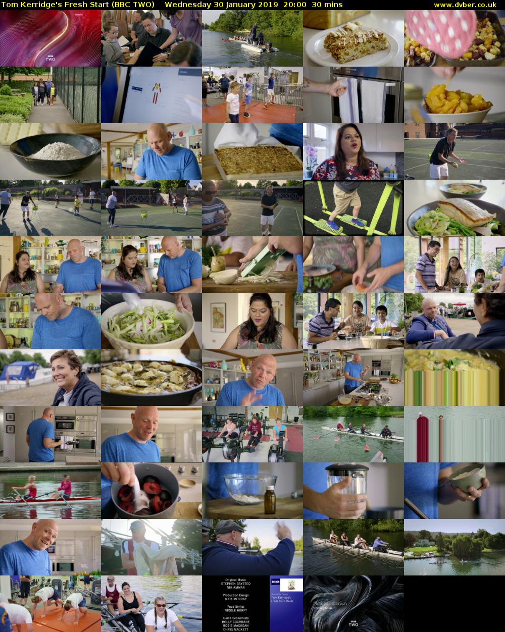 Tom Kerridge's Fresh Start (BBC TWO) Wednesday 30 January 2019 20:00 - 20:30