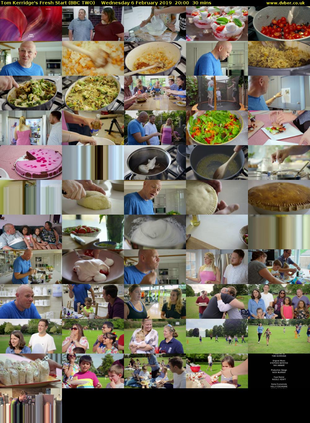 Tom Kerridge's Fresh Start (BBC TWO) Wednesday 6 February 2019 20:00 - 20:30