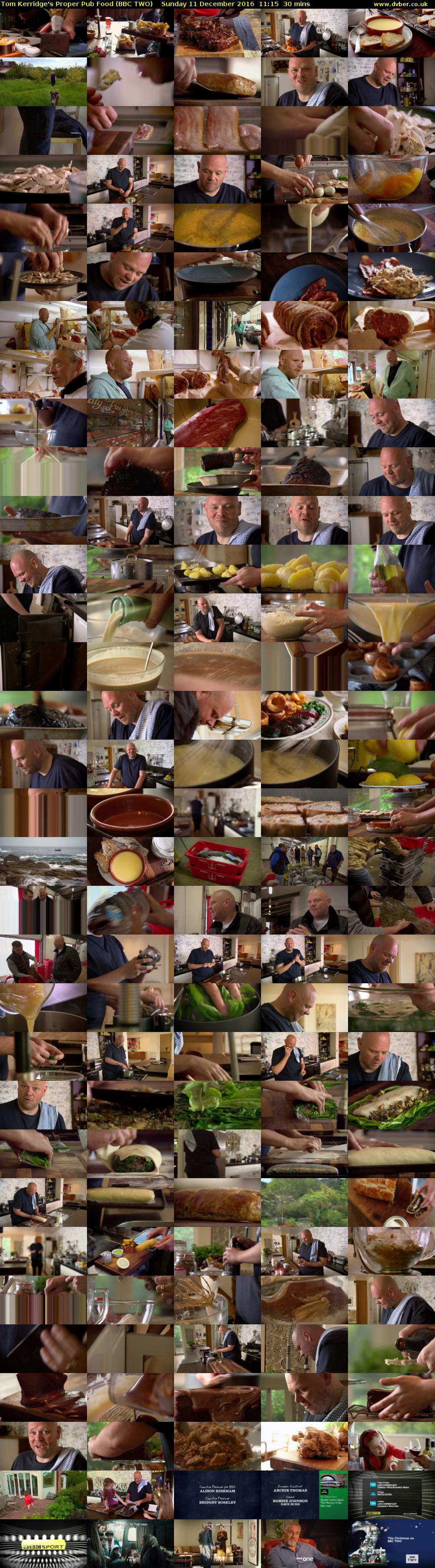 Tom Kerridge's Proper Pub Food (BBC TWO) Sunday 11 December 2016 11:15 - 11:45
