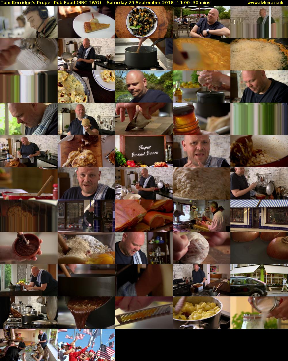 Tom Kerridge's Proper Pub Food (BBC TWO) Saturday 29 September 2018 14:00 - 14:30