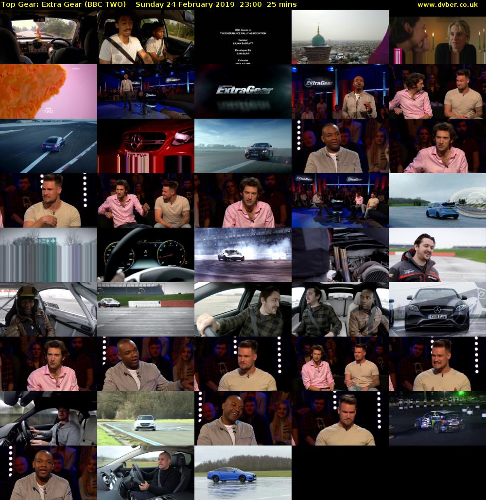 Top Gear: Extra Gear (BBC TWO) Sunday 24 February 2019 23:00 - 23:25