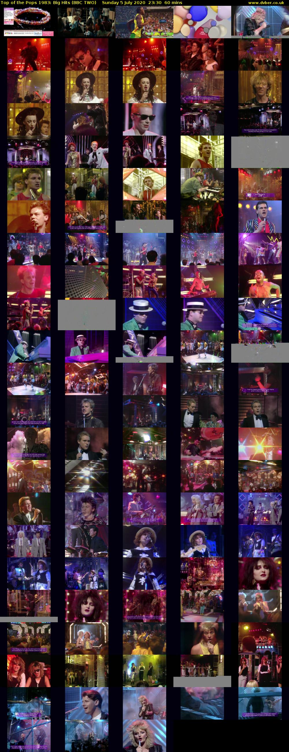 Top of the Pops 1983: Big Hits (BBC TWO) Sunday 5 July 2020 23:30 - 00:30
