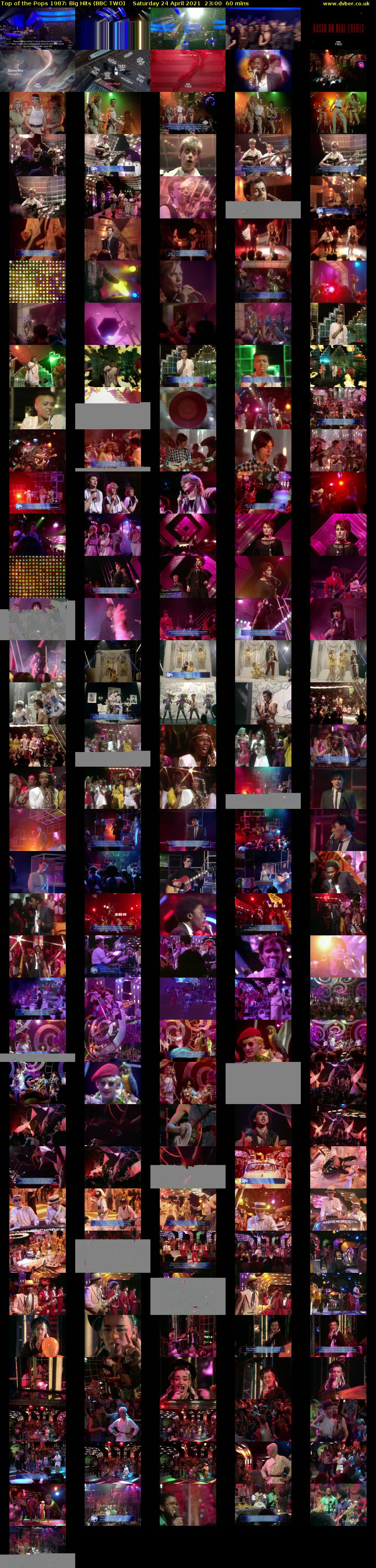 Top of the Pops 1987: Big Hits (BBC TWO) Saturday 24 April 2021 23:00 - 00:00