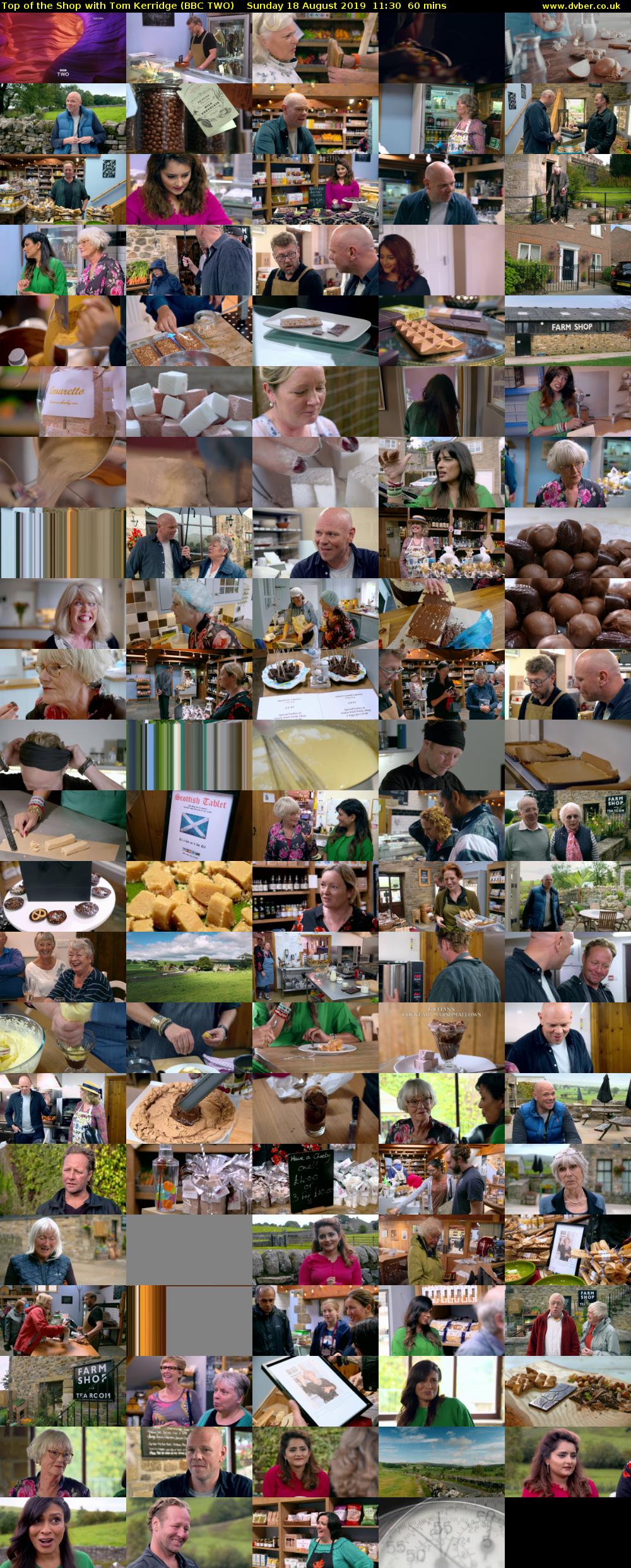 Top of the Shop with Tom Kerridge (BBC TWO) Sunday 18 August 2019 11:30 - 12:30