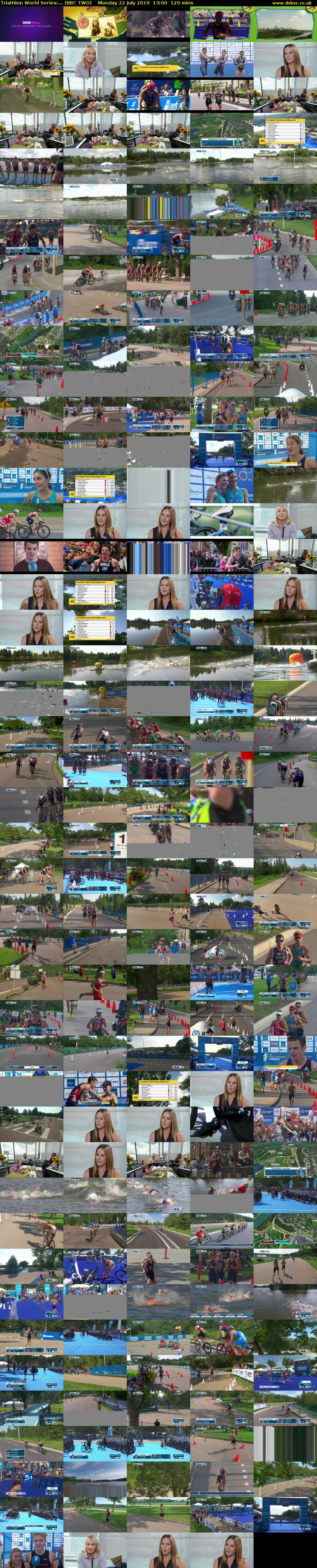 Triathlon World Series:... (BBC TWO) Monday 22 July 2019 13:00 - 15:00