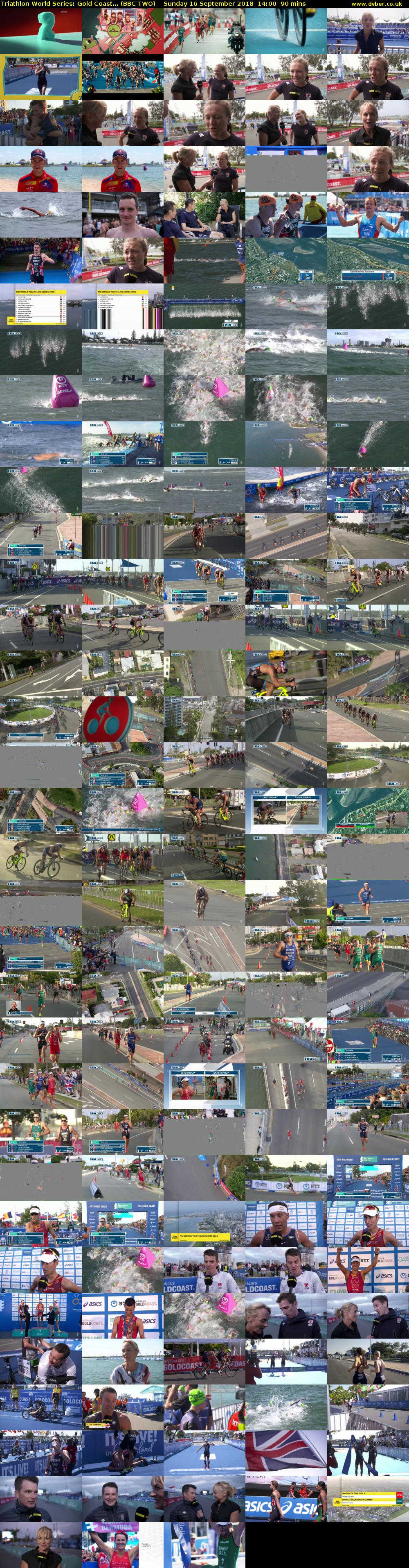 Triathlon World Series: Gold Coast... (BBC TWO) Sunday 16 September 2018 14:00 - 15:30
